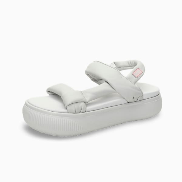 Suede Mayu Summer Women's Sandal, Nimbus Cloud-Chalk Pink, extralarge-IND