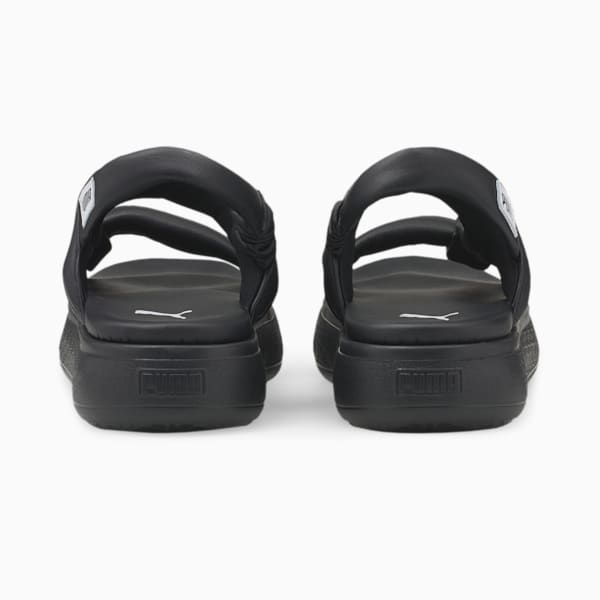 Suede Mayu Summer Women's Sandal, Puma Black-Puma White, extralarge-AUS