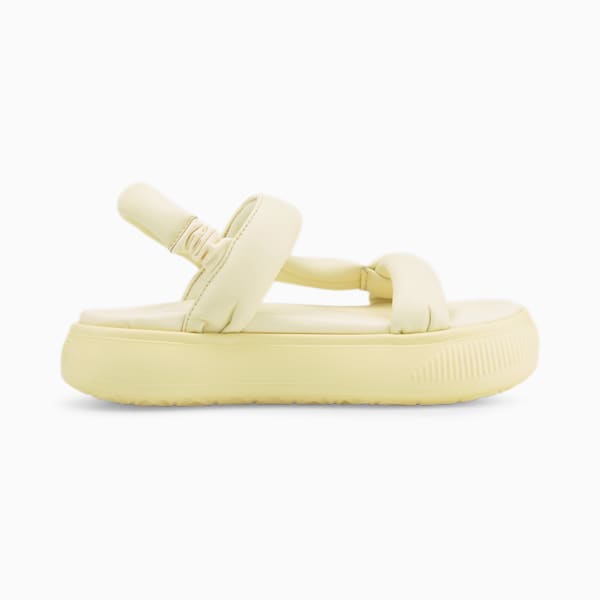 Suede Mayu Summer Women's Sandals, Anise Flower-Puma White