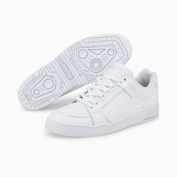Slipstream Lo Unisex Sneakers, Puma White-Gray Violet, extralarge-AUS
