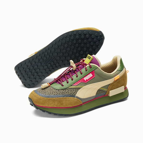 Future Rider Last Hunter Sneakers, Grape Leaf-Moss Green-Pale Khaki, extralarge