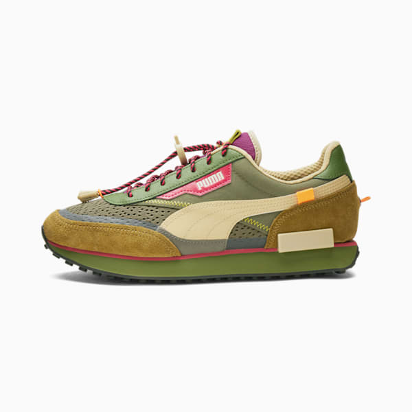 Future Rider Last Hunter Sneakers, Grape Leaf-Moss Green-Pale Khaki, extralarge