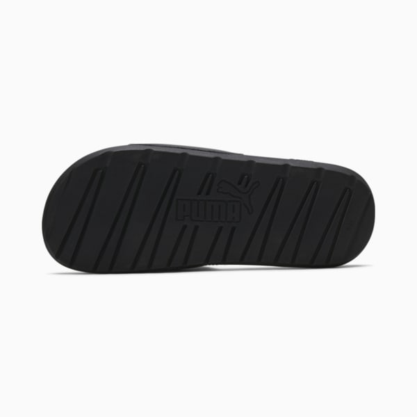 Cool Cat Leap Men's Slides, Puma Black-Dazzling Blue-Puma White, extralarge