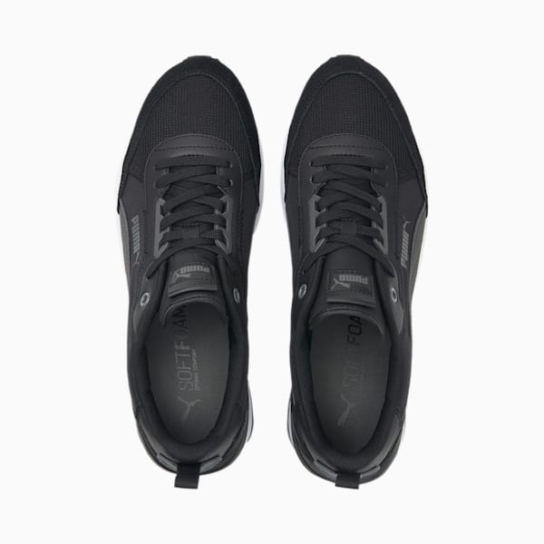 R22 Men's Sneakers, Puma Black-Puma Black-Dark Shadow-Puma White, extralarge-IND