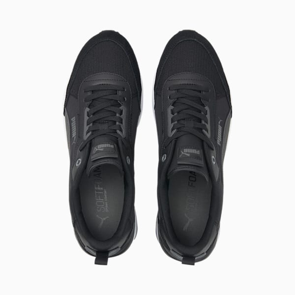 R22 Men's Sneakers, Puma Black-Puma Black-Dark Shadow-Puma White, extralarge-IND