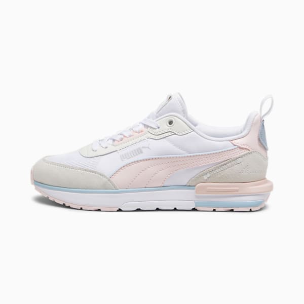 R22 Men's Sneakers, PUMA White-Frosty Pink-Vapor Gray-Icy Blue, extralarge-IND