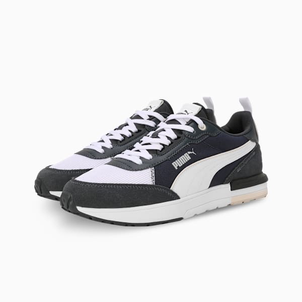 R22 Men's Sneakers, Club Navy-PUMA White-Strong Gray-PUMA Black-Alpine Snow, extralarge-IND