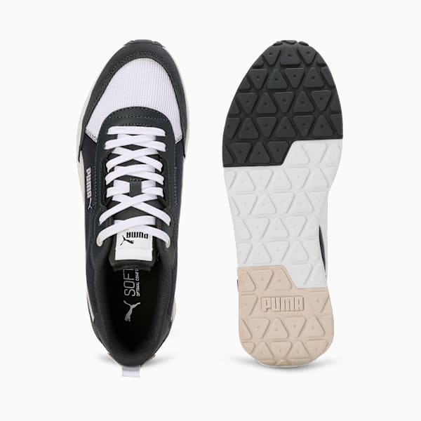 R22 Men's Sneakers, Club Navy-PUMA White-Strong Gray-PUMA Black-Alpine Snow, extralarge-IND