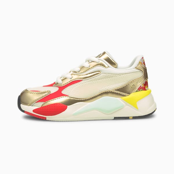 PUMA x HARIBO RS-X³ Little Kids' Sneakers, Whisper White-Puma Team Gold, extralarge