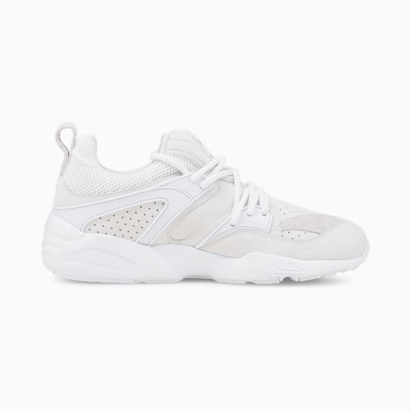 ユニセックス ブレイズ オブ グローリー プレミアム スニーカー, Puma White-Nimbus Cloud-Puma Team Gold