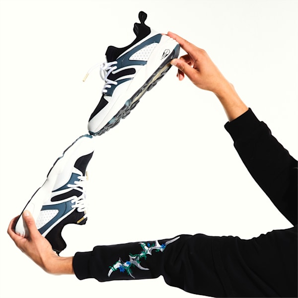 ユニセックス ブレイズ オブ グローリー プレミアム スニーカー, Puma Black-Dark Slate-Whisper White
