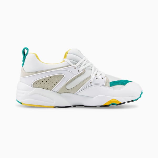 Blaze of Glory Retro Unisex Sneakers, Puma White-Gray Violet-Spectra Green, extralarge-IND