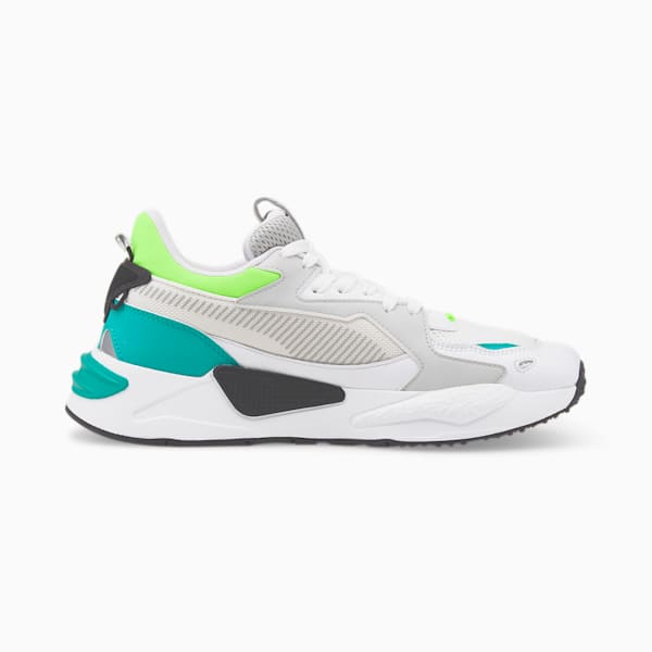 RS-Z Core Trainers, Puma White-Harbor Mist-Spectra Green