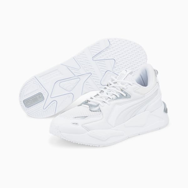 RS-Z Molded Unisex Sneakers, Puma White-Harbor Mist-Puma Silver, extralarge-IND