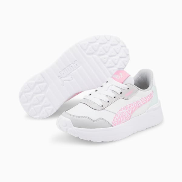 R78 Voyage Summer Little Kids' Shoes, Puma White-PRISM PINK-Gray Violet, extralarge