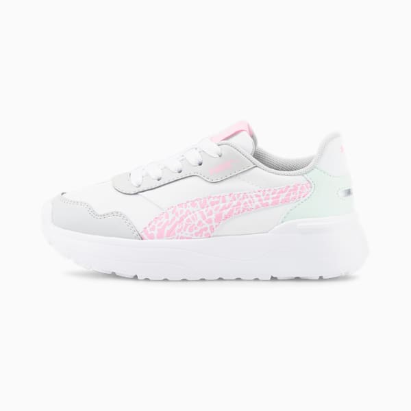 R78 Voyage Summer Little Kids' Shoes, Puma White-PRISM PINK-Gray Violet, extralarge