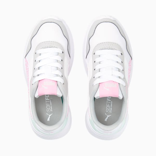 R78 Voyage Summer Little Kids' Shoes, Puma White-PRISM PINK-Gray Violet, extralarge