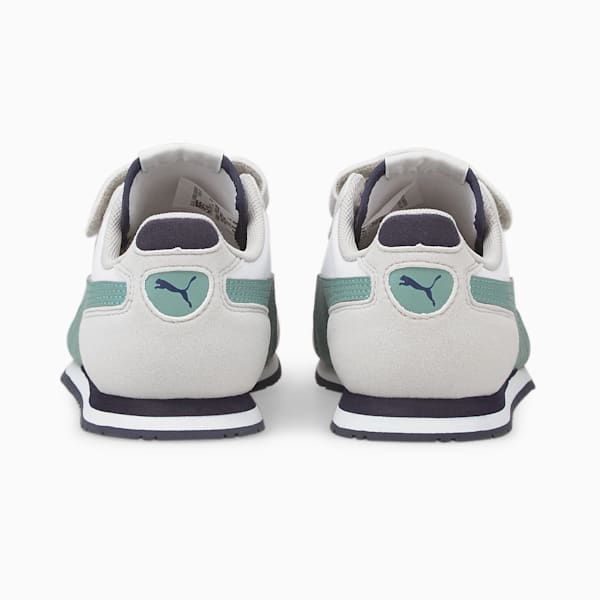 キッズ カバナレーサー SL 20 V PS スニーカー 17-21cm, Puma White-Mineral Blue, extralarge-JPN