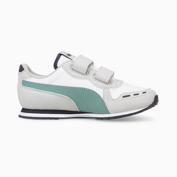 キッズ カバナレーサー SL 20 V PS スニーカー 17-21cm, Puma White-Mineral Blue, extralarge-JPN
