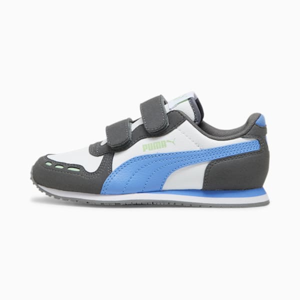 キッズ カバナレーサー SL 20 V スニーカー 17-21cm, Cool Dark Gray-Blue Skies-PUMA White-Pure Green, extralarge-JPN