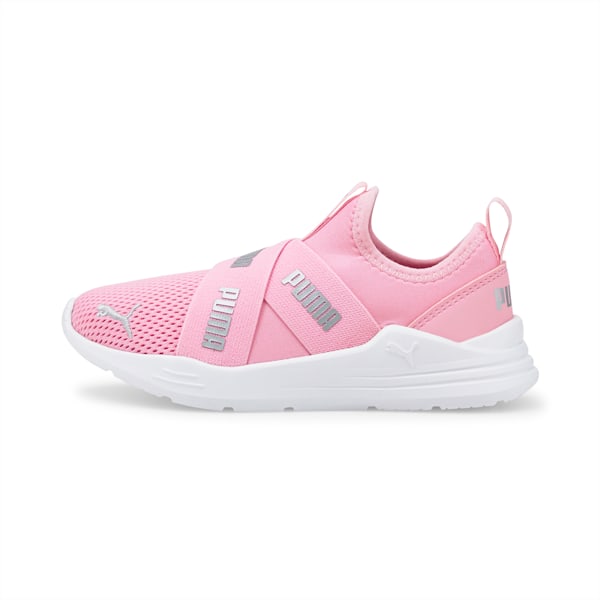 PUMA Wired Kids' Slip-on Shoes, PRISM PINK-Puma Silver, extralarge-IND