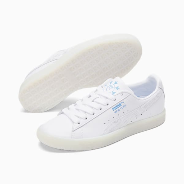 Clyde Flagship Women's Sneakers, Puma White-Puma Silver, extralarge