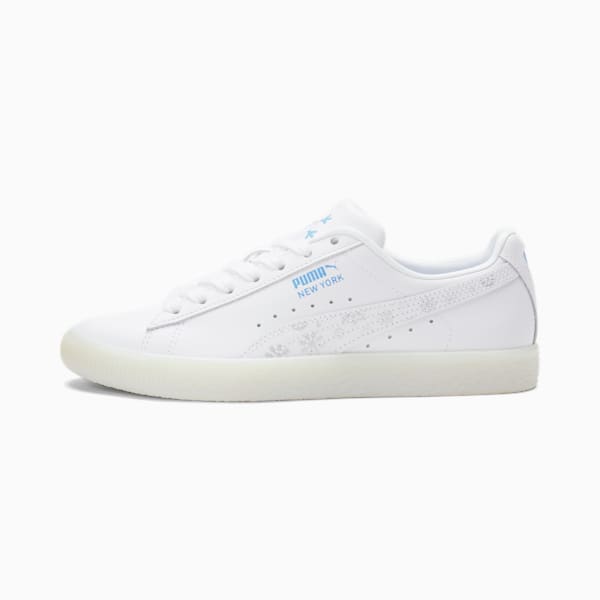 Clyde Flagship Women's Sneakers, Puma White-Puma Silver, extralarge