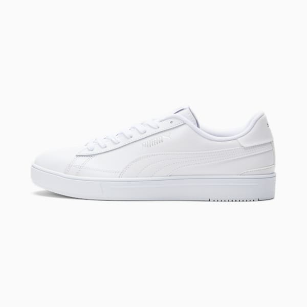 PUMA Serve Pro L Men's Sneakers, Puma White-Puma White-Puma Silver, extralarge