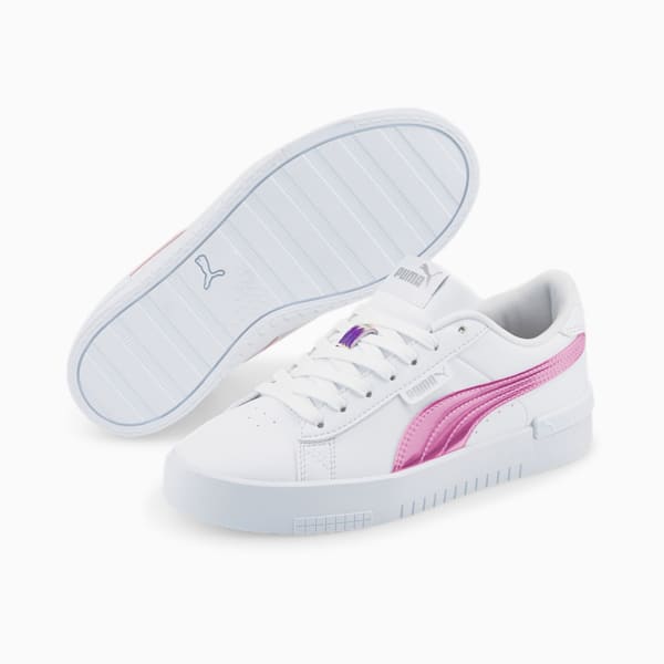 Jada Holo Sneakers Big Kids, Puma White-Puma White-Puma Silver, extralarge