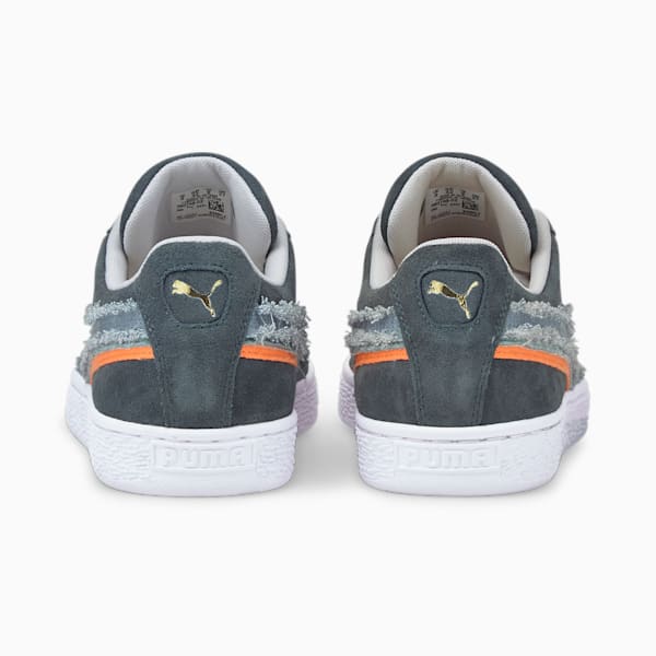 Suede Triplex Denim Sneakers, Dark Slate-Faded Denim, extralarge