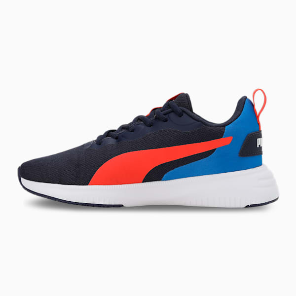 Flyer Flex Block Youth Shoes, Peacoat-Firelight-Puma White, extralarge-IND