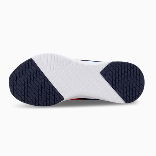Flyer Flex Block Youth Shoes, Peacoat-Firelight-Puma White, extralarge-IND