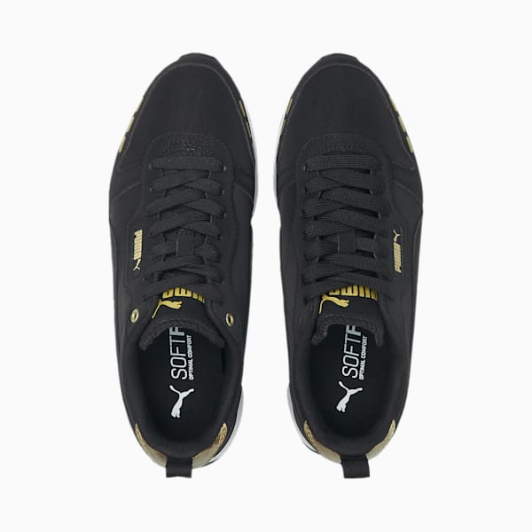 R78 Metallics Women's Sneakers, Puma Black-Puma Black, extralarge