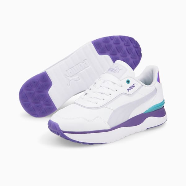 R78 Voyage Candy Women's Sneakers, Puma White-Arctic Ice-Prism Violet, extralarge