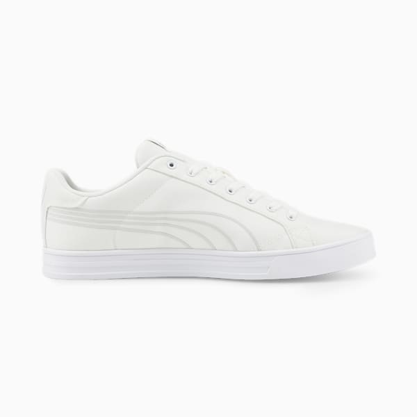 Puma Smash Vulc v3 Lo CV Unisex Sneakers, Puma White-Gray Violet, extralarge-IND