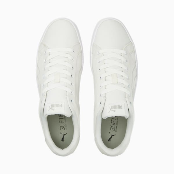 Puma Smash Vulc v3 Lo CV Unisex Sneakers, Puma White-Gray Violet, extralarge-IND