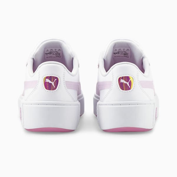 Smash Platform v2 Candy Women's Sneakers, Puma White-Lavender Fog, extralarge