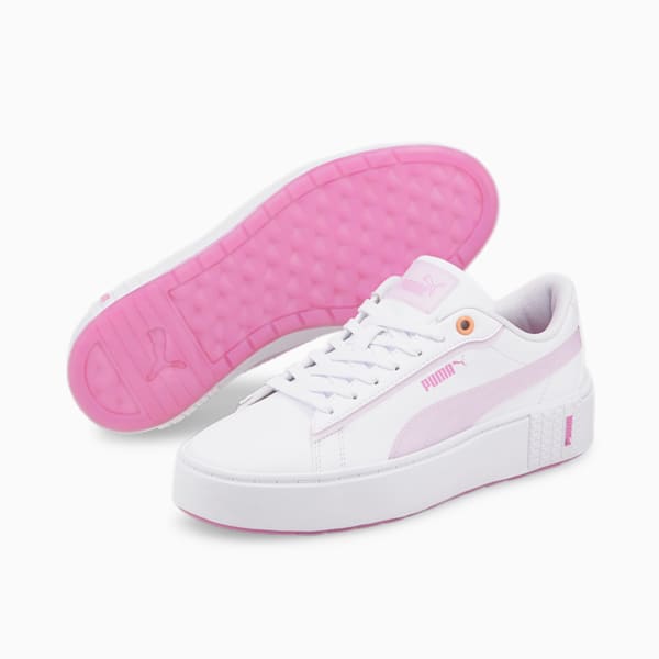 Smash Platform v2 Candy Women's Sneakers, Puma White-Lavender Fog, extralarge