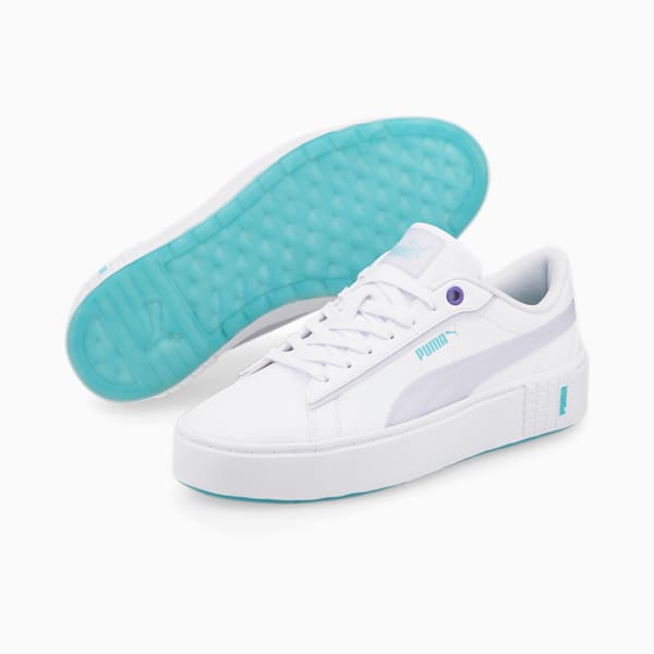 Smash Platform v2 Candy Women's Sneakers, Puma White-Arctic Ice, extralarge