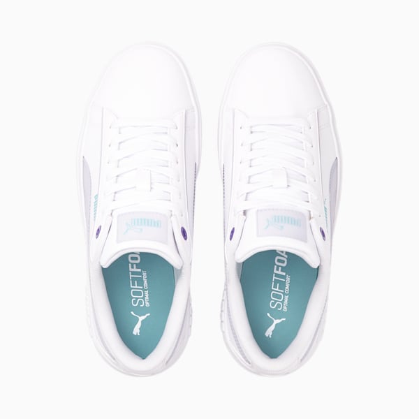 Smash Platform v2 Candy Women's Sneakers, Puma White-Arctic Ice, extralarge