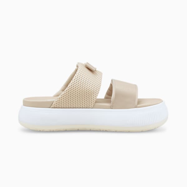 Sandalias de playa para mujer Suede Mayu Sandal Infuse, Putty-Puma White-Pristine, extralarge