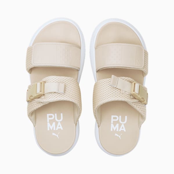 Sandalias de playa para mujer Suede Mayu Sandal Infuse, Putty-Puma White-Pristine, extralarge