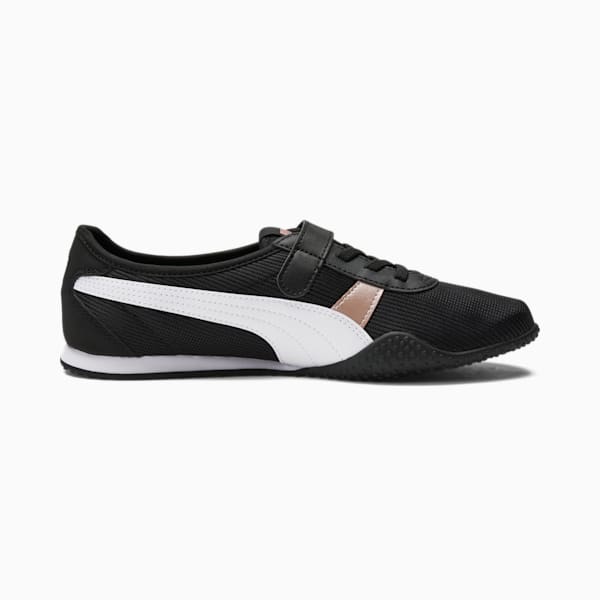 Bella V Clean Women's Sneakers, Puma Black-Puma White-Rose Gold, extralarge