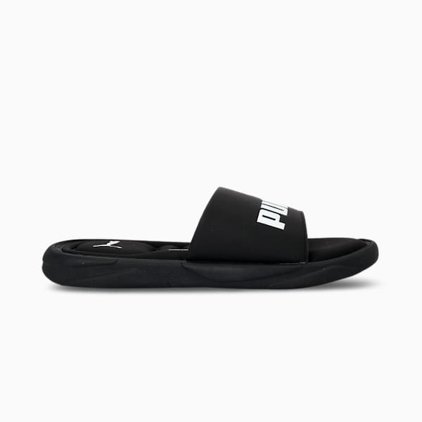 Royalcat Memory Foam Unisex Slides, Puma Black-Puma Black-Puma White, extralarge-IND