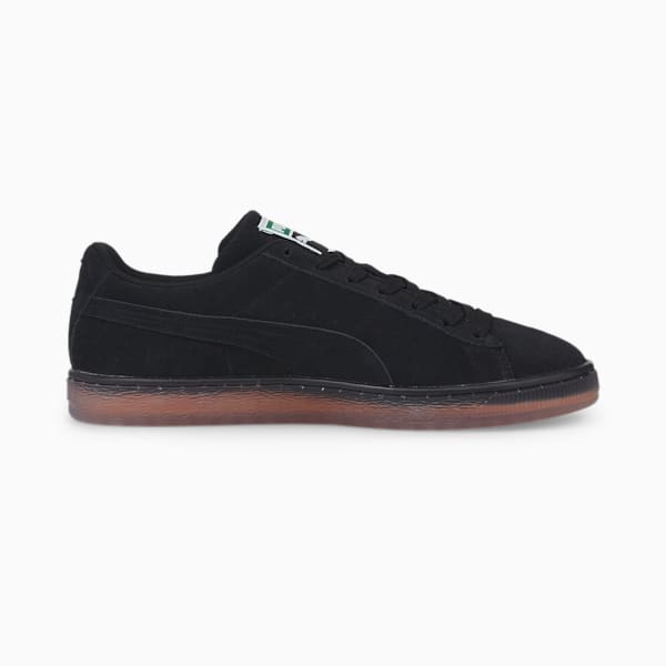 Suede Double Layer Sneaker, Puma Black-Neon Citrus, extralarge-GBR