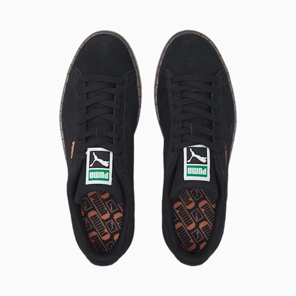 Suede Double Layer Sneaker, Puma Black-Neon Citrus, extralarge-GBR