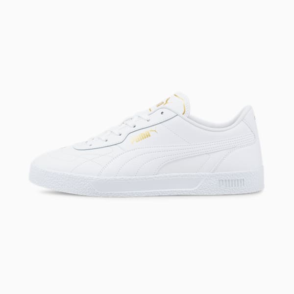 Puma Club Zone Unisex Shoes, Puma White-Puma White-Puma Team Gold, extralarge-IND