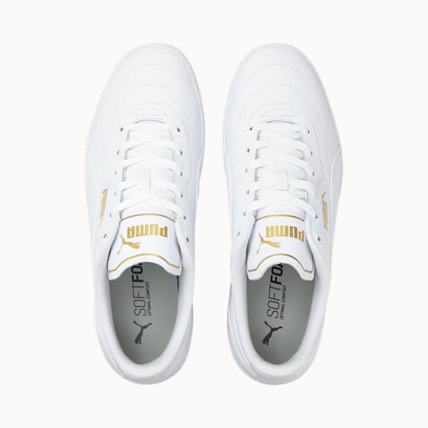 Puma Club Zone Unisex Shoes, Puma White-Puma White-Puma Team Gold, extralarge-IND