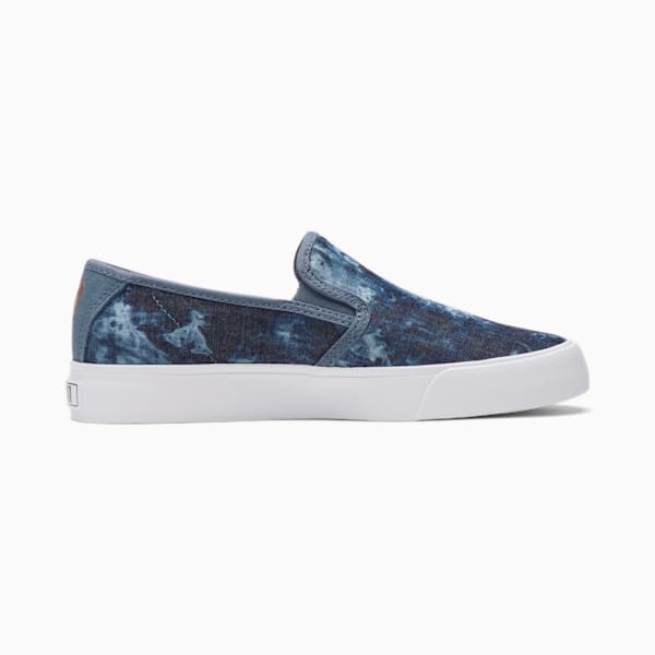 Bari Slip On Textile Indigo Sneakers JR, China Blue-Rose Gold, extralarge