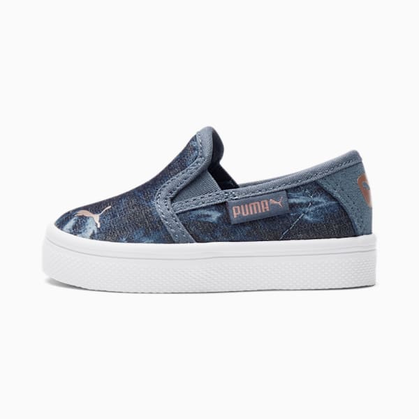 Bari Slip On Textile Indigo Toddler Shoes PUMA